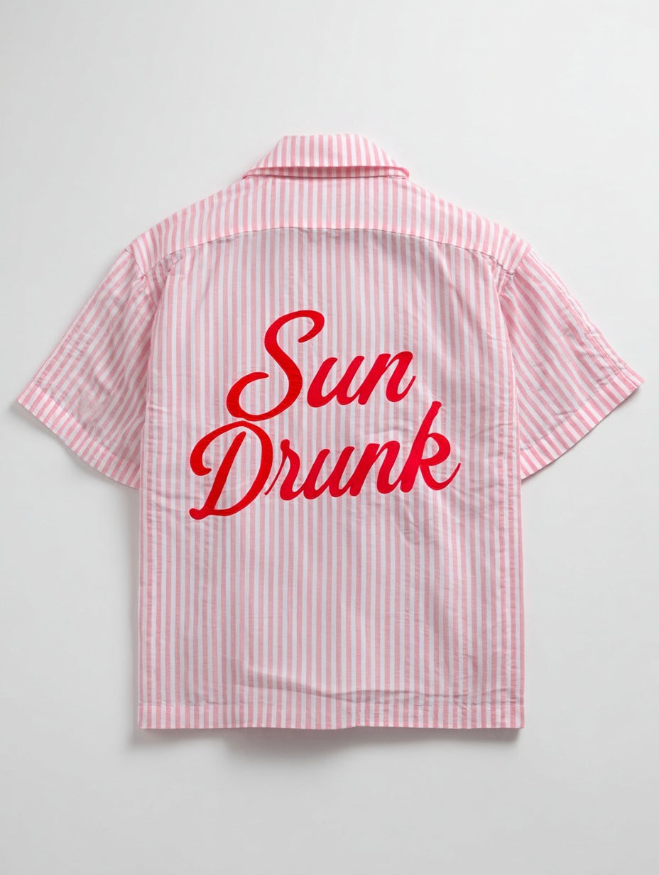 sun drunk printed shirt